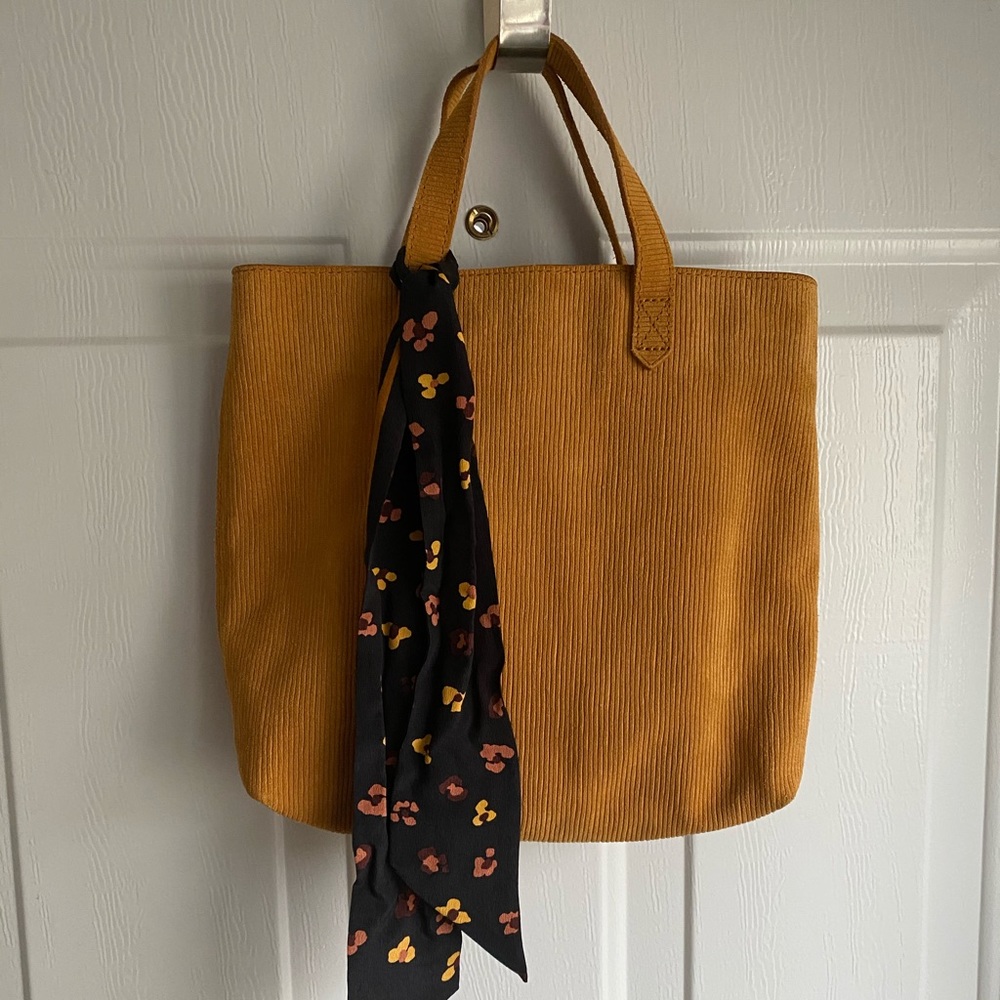 Madewell Corduroy Crossover Bag with Scarf